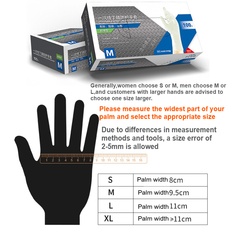 100Pcs Nitrile Disposable Glov - Exam Glove Nitrile review and price